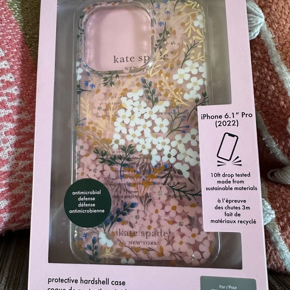 Kate Spade New York Protective Hardshell Case IPhone 14 Pro - Multi Floral NIB